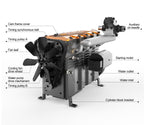 DIY OHC L4 Engine 14CC Gasoline Water-cooled Engine Model Kit FS-L400BGC - DIY Engine Model by Extoril