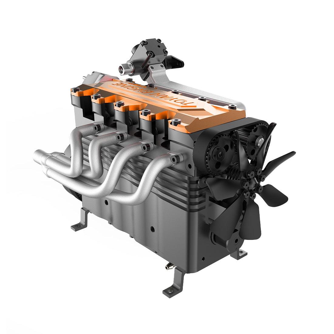 DIY OHC L4 Engine 14CC Gasoline Water-cooled Engine Model Kit FS-L400BGC - DIY Engine Model by Extoril