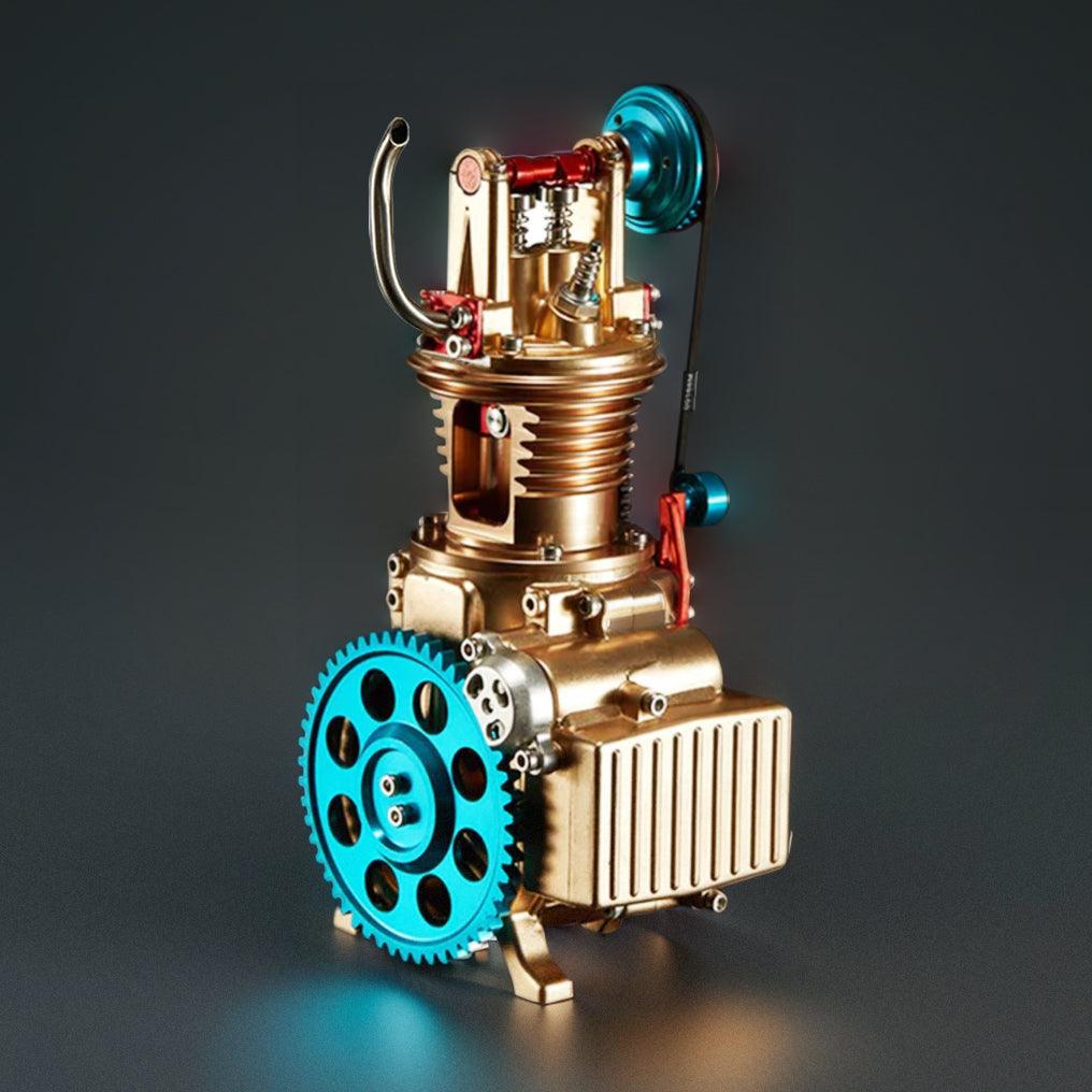 DIY Single-cylinder Car Engine Assembly Kit Build Kit Gift Toy for Collection - DIY Engine Model by Extoril