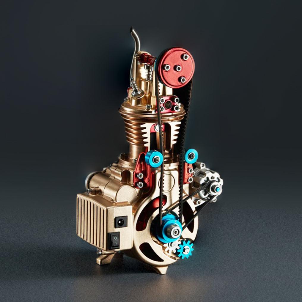 DIY Single-cylinder Car Engine Assembly Kit Build Kit Gift Toy for Collection - DIY Engine Model by Extoril