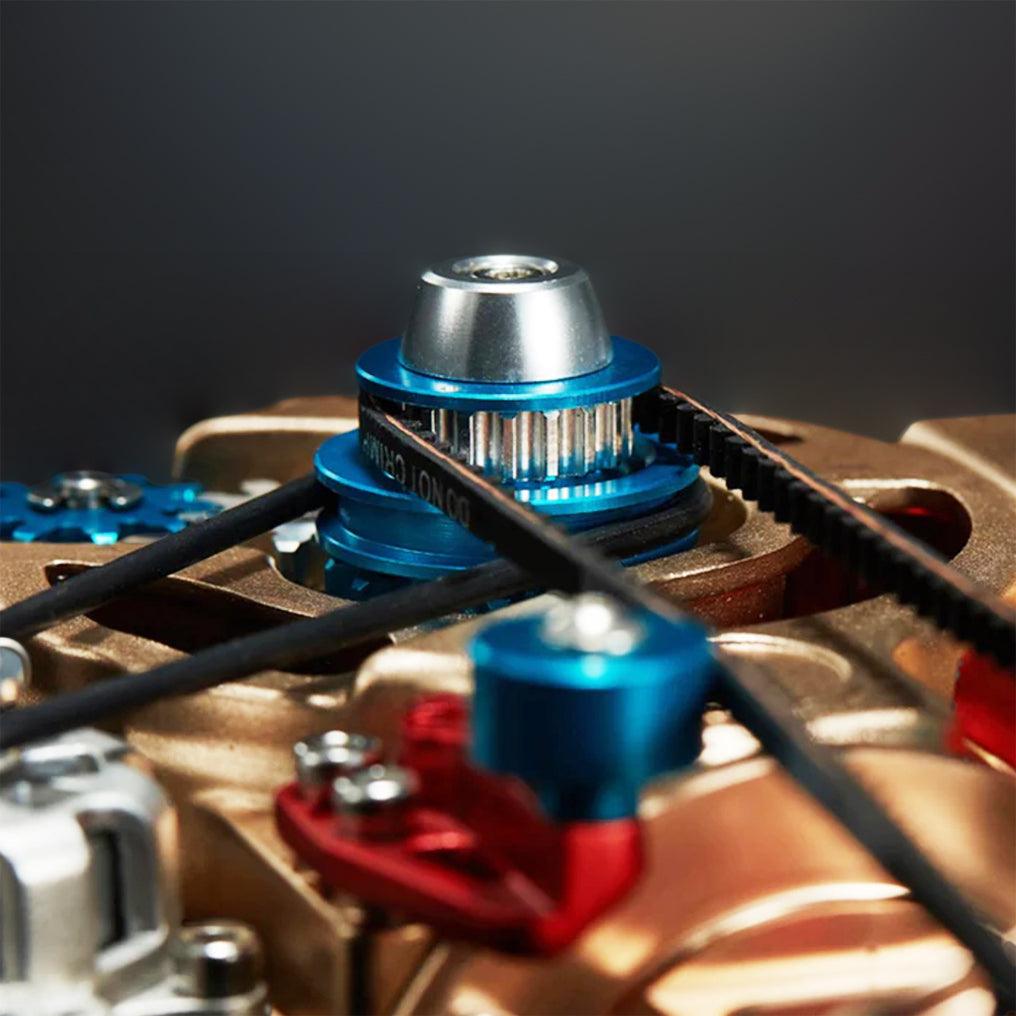 DIY Single-cylinder Car Engine Assembly Kit Build Kit Gift Toy for Collection - DIY Engine Model by Extoril