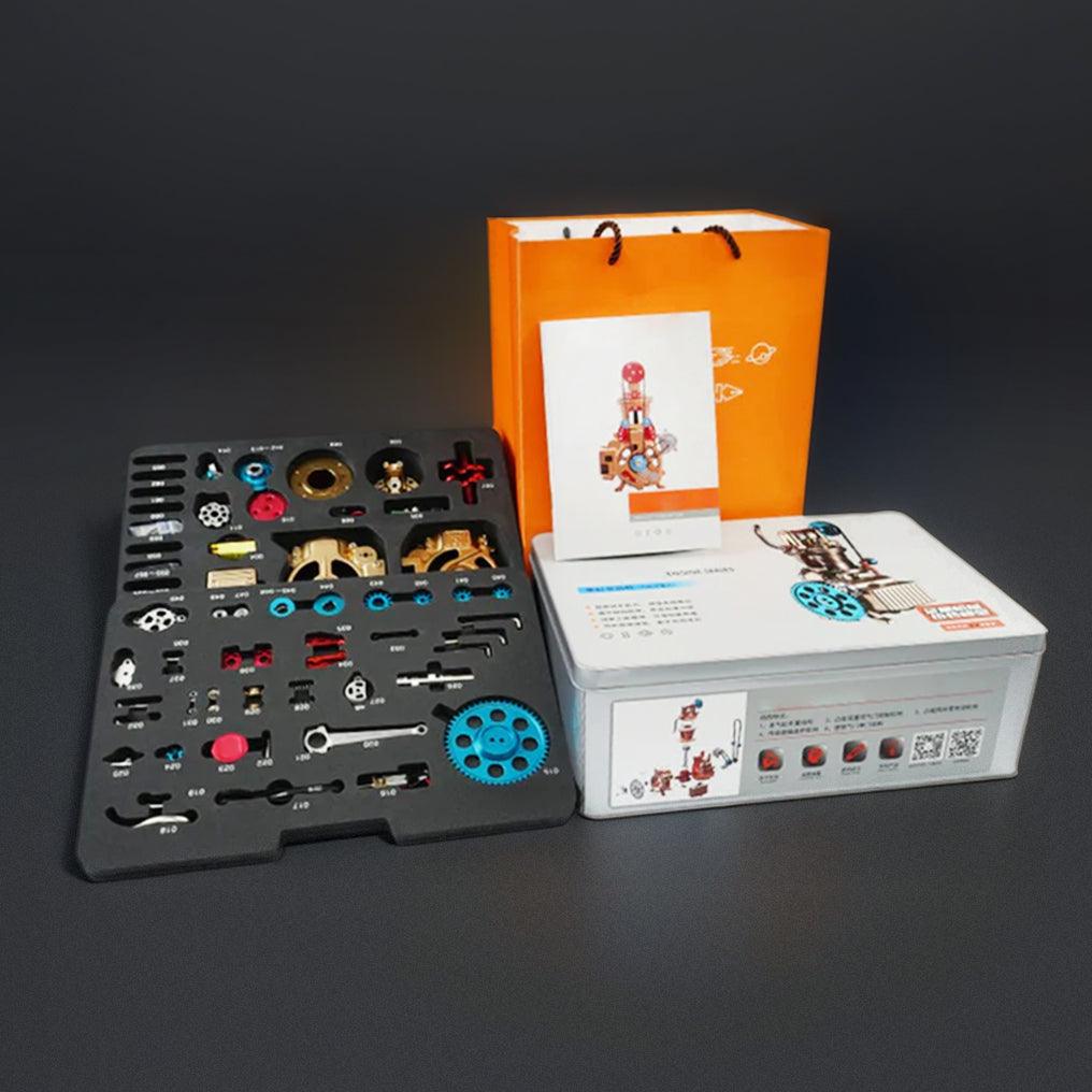 DIY Single-cylinder Car Engine Assembly Kit Build Kit Gift Toy for Collection - DIY Engine Model by Extoril