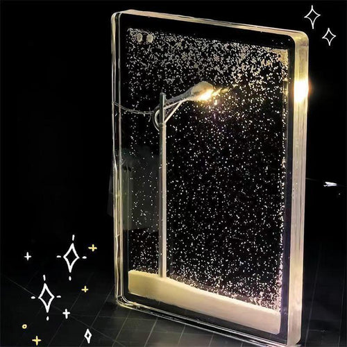 Enchanting DIY Street Light Snow Simulation - home decor by Extoril