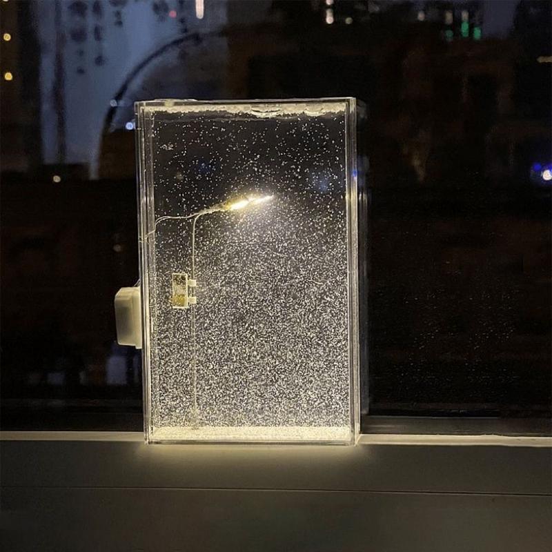 Enchanting DIY Street Light Snow Simulation - home decor by Extoril