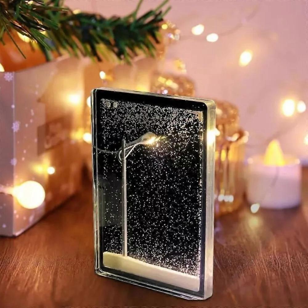 Enchanting DIY Street Light Snow Simulation - home decor by Extoril