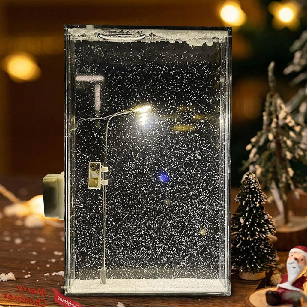 Enchanting DIY Street Light Snow Simulation - home decor by Extoril