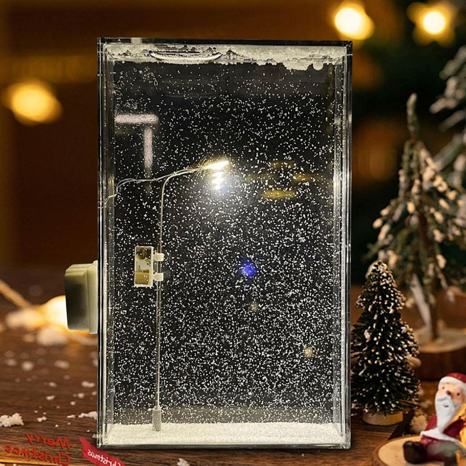 Enchanting DIY Street Light Snow Simulation - home decor by Extoril
