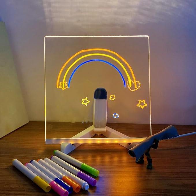 Personalized LED Erasable Acrylic Lamp for Kids - home decor by Extoril