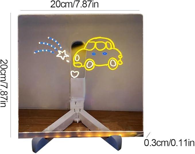 Personalized LED Erasable Acrylic Lamp for Kids - home decor by Extoril