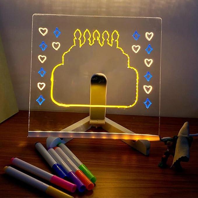 Personalized LED Erasable Acrylic Lamp for Kids - home decor by Extoril