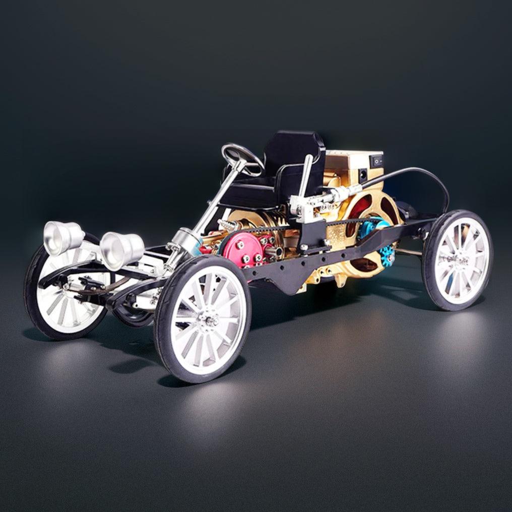 Teching Car Engine Assembly Kit Single Cylinder Car Building Kit Toy Gift for Adult - DIY Engine Model by Extoril
