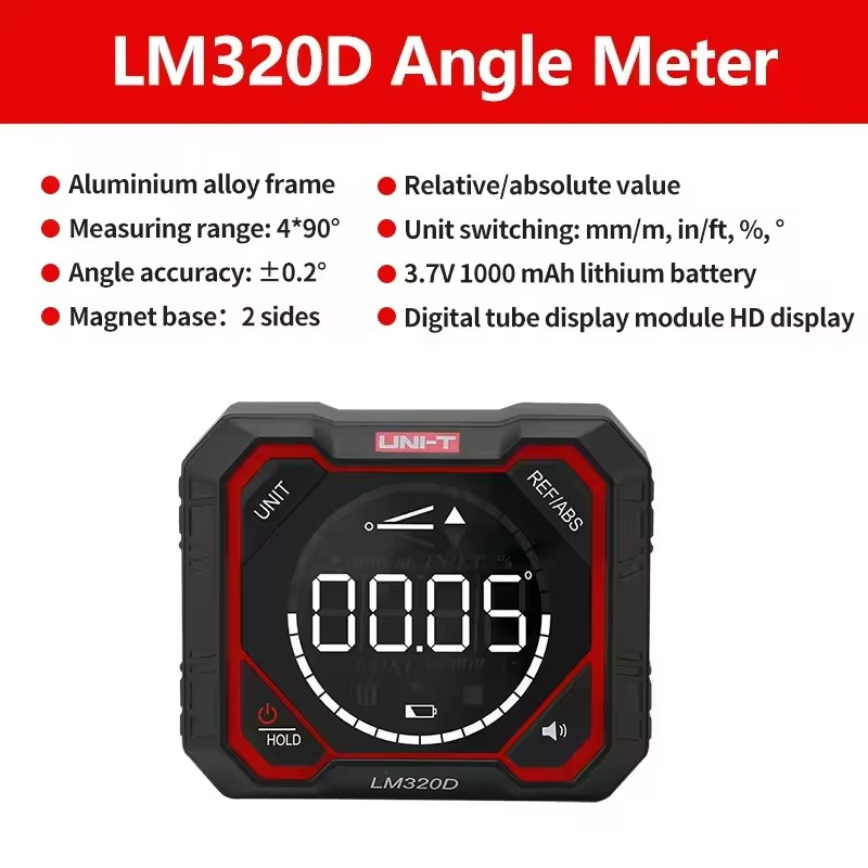 UNI-T Digital Inclinometer Magnetic Angle Finder - Gadget by Extoril
