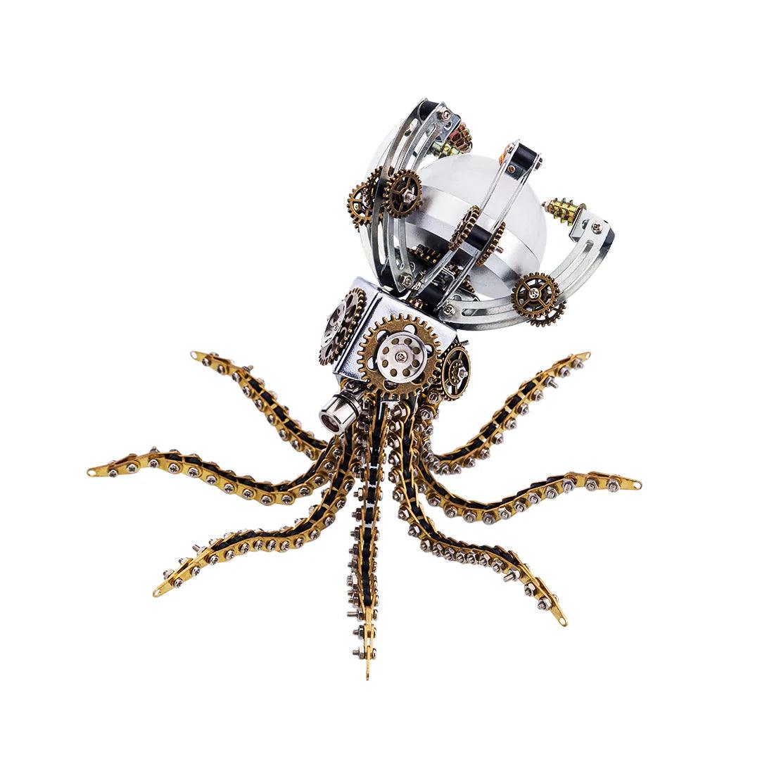 DIY 3D Metal Steampunk Galaxy Mechanical Octopus - 3d metal puzzle by Extoril