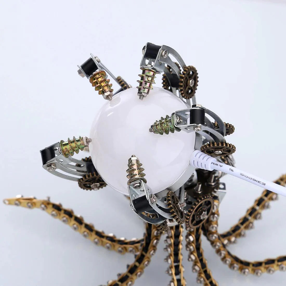 DIY 3D Metal Steampunk Galaxy Mechanical Octopus - 3d metal puzzle by Extoril