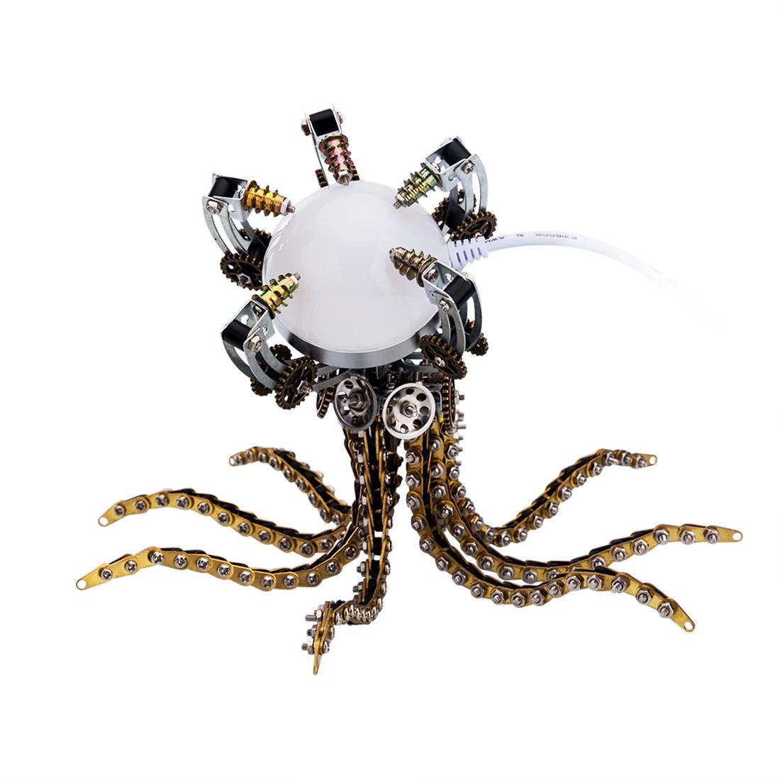 DIY 3D Metal Steampunk Galaxy Mechanical Octopus - 3d metal puzzle by Extoril