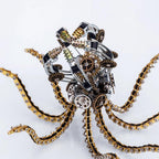 DIY 3D Metal Steampunk Galaxy Mechanical Octopus - 3d metal puzzle by Extoril