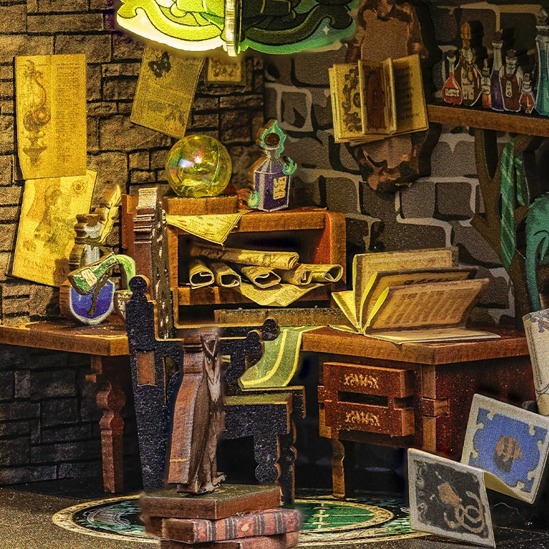 Diy Book Nook Shelf - Darkness Common Room - DIY Booknooks by Extoril