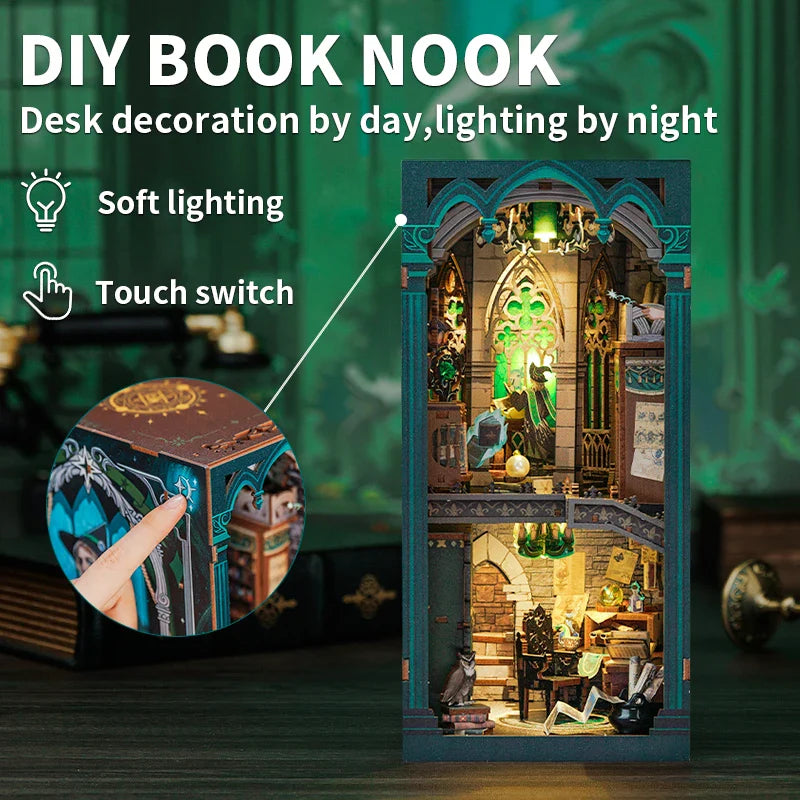 Diy Book Nook Shelf - Darkness Common Room - DIY Booknooks by Extoril