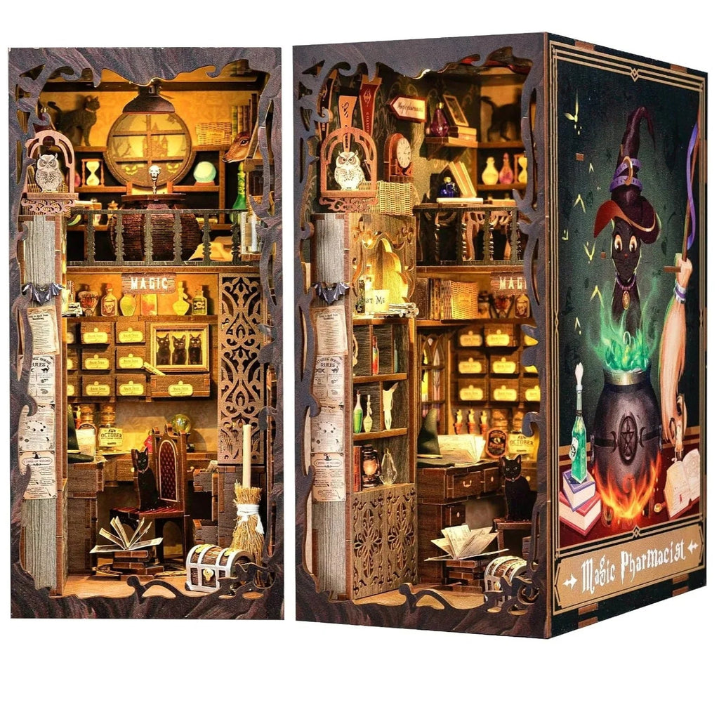 Diy Book Nook Shelf - Magic Pharmacist - DIY Booknooks by Extoril