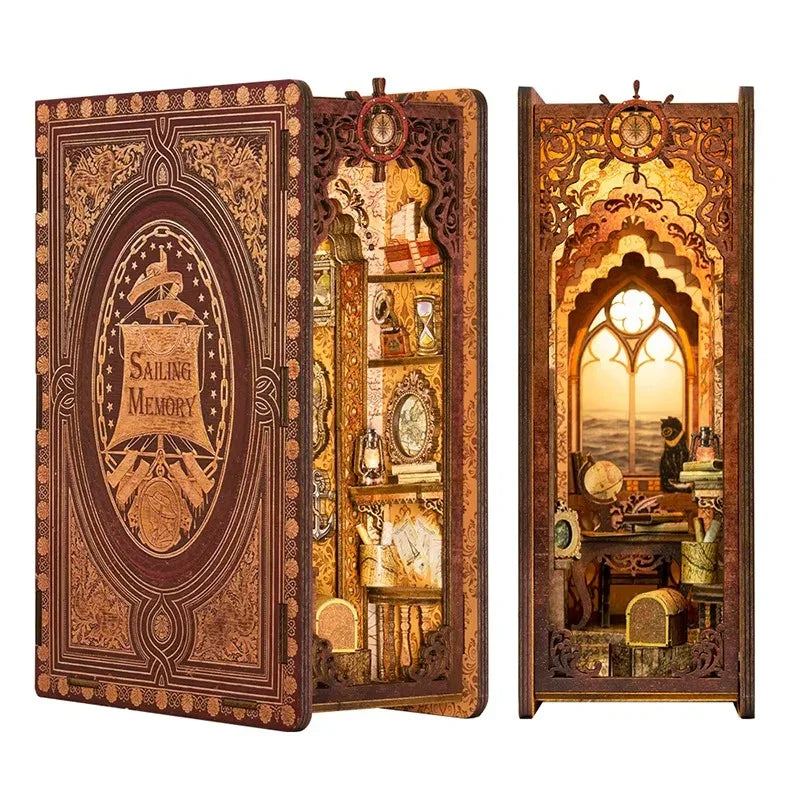 Diy Book Nook Shelf - Sailing Memory - DIY Booknooks by Extoril