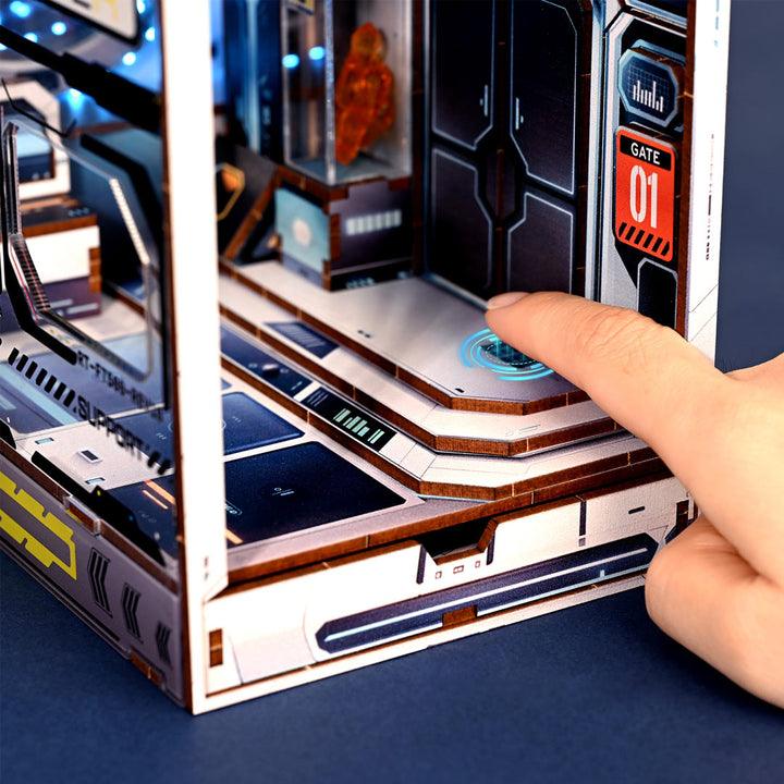 Diy Book Nook Shelf - Alien Hub Sci-Fi - DIY Booknooks by Extoril
