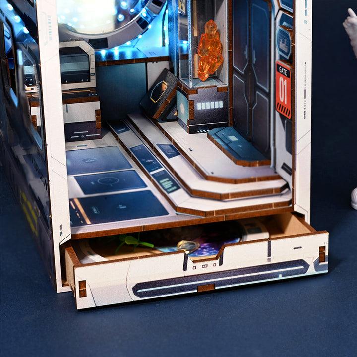 Diy Book Nook Shelf - Alien Hub Sci-Fi - DIY Booknooks by Extoril
