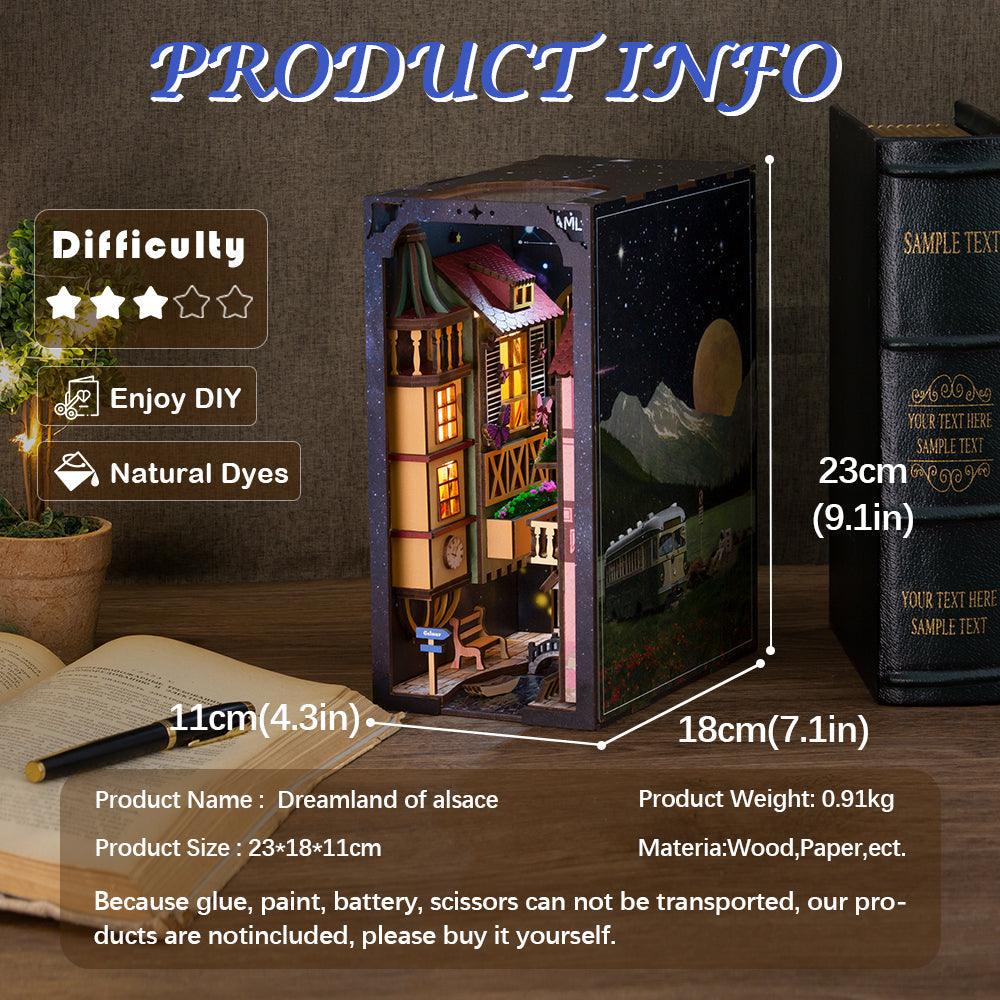 Diy Book Nook Shelf - Dreamland Of Alsace - DIY Booknooks by Extoril