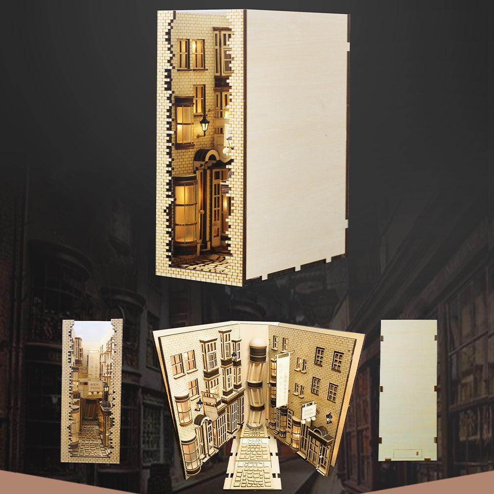Diy Book Nook Shelf - Ancient Street - DIY Booknooks by Extoril