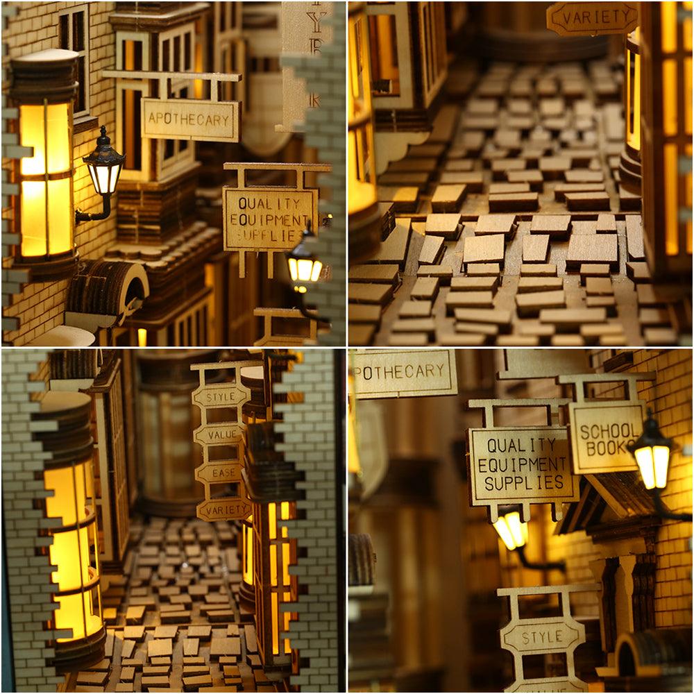 Diy Book Nook Shelf - Ancient Street - DIY Booknooks by Extoril