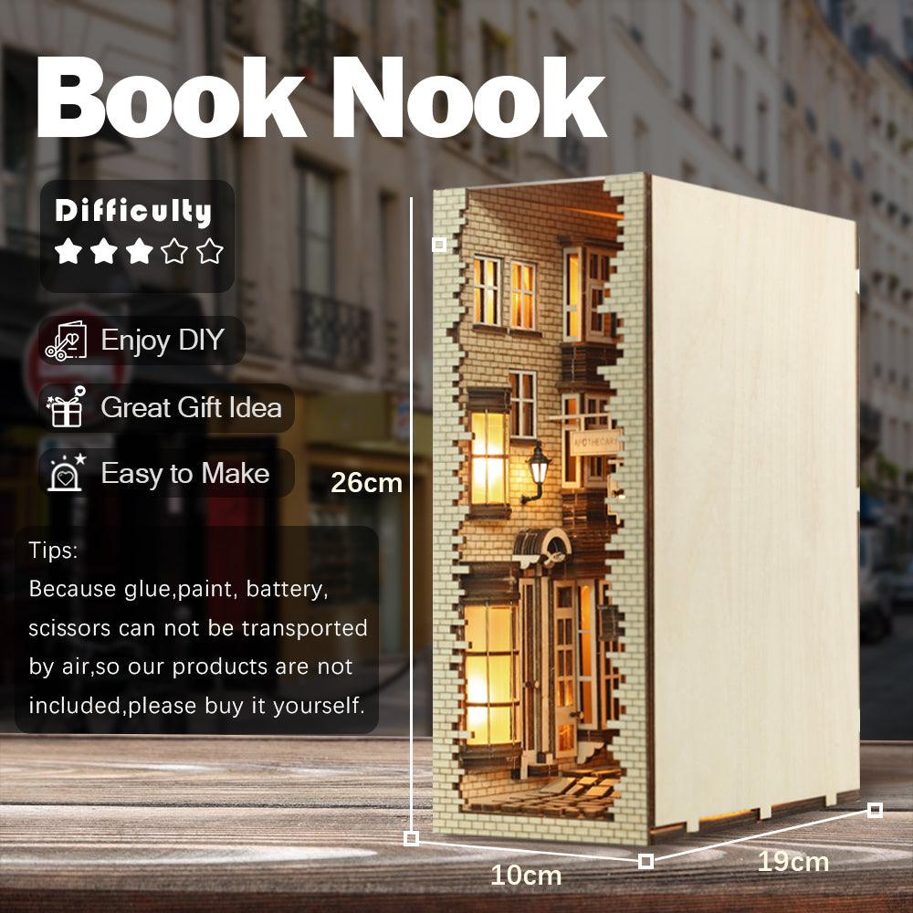 Diy Book Nook Shelf - Ancient Street - DIY Booknooks by Extoril