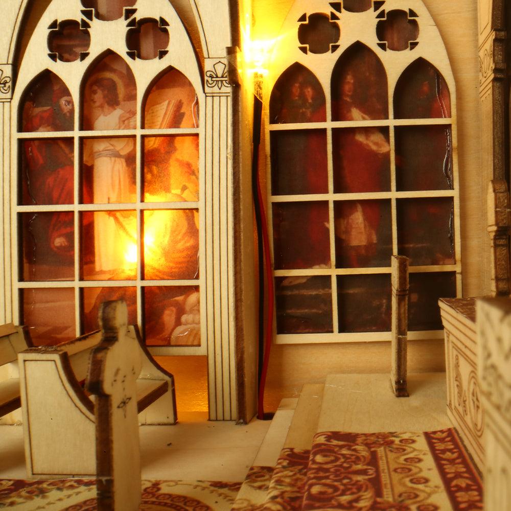 Diy Book Nook Shelf - Pray in The Church - DIY Booknooks by Extoril