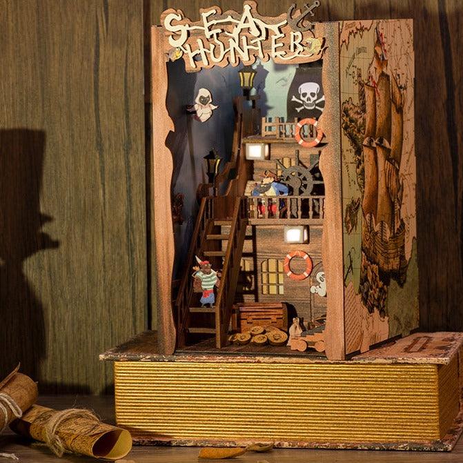 Diy Book Nook Shelf - Sea Hunter - DIY Booknooks by Extoril