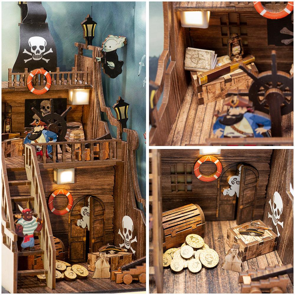 Diy Book Nook Shelf - Sea Hunter - DIY Booknooks by Extoril