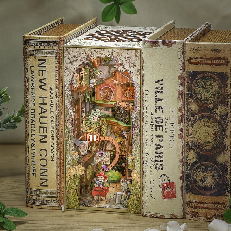 Diy Book Nook Shelf - Elves Paradise - DIY Booknooks by Extoril