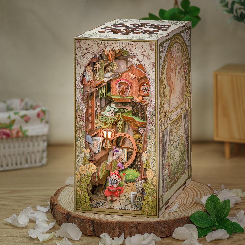 Diy Book Nook Shelf - Elves Paradise - DIY Booknooks by Extoril