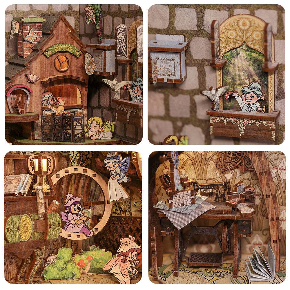 Diy Book Nook Shelf - Elves Paradise - DIY Booknooks by Extoril