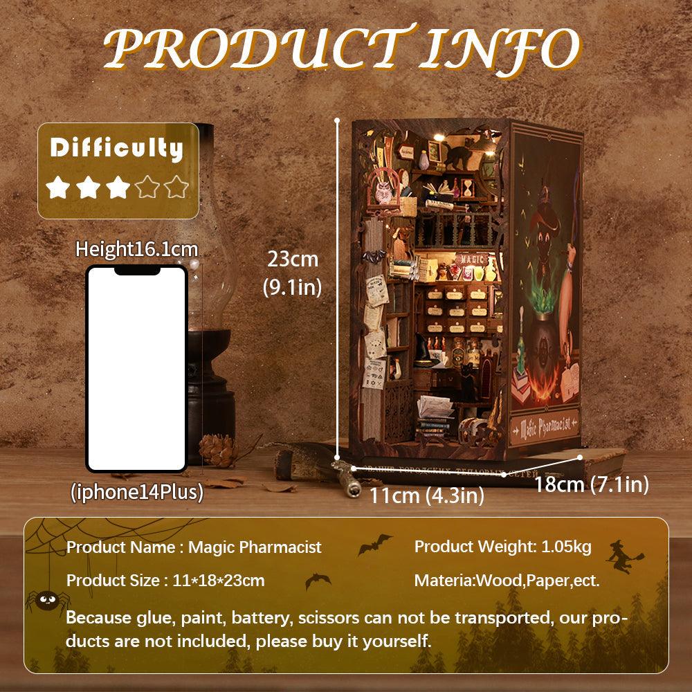 Diy Book Nook Shelf - Magic Pharmacist - DIY Booknooks by Extoril