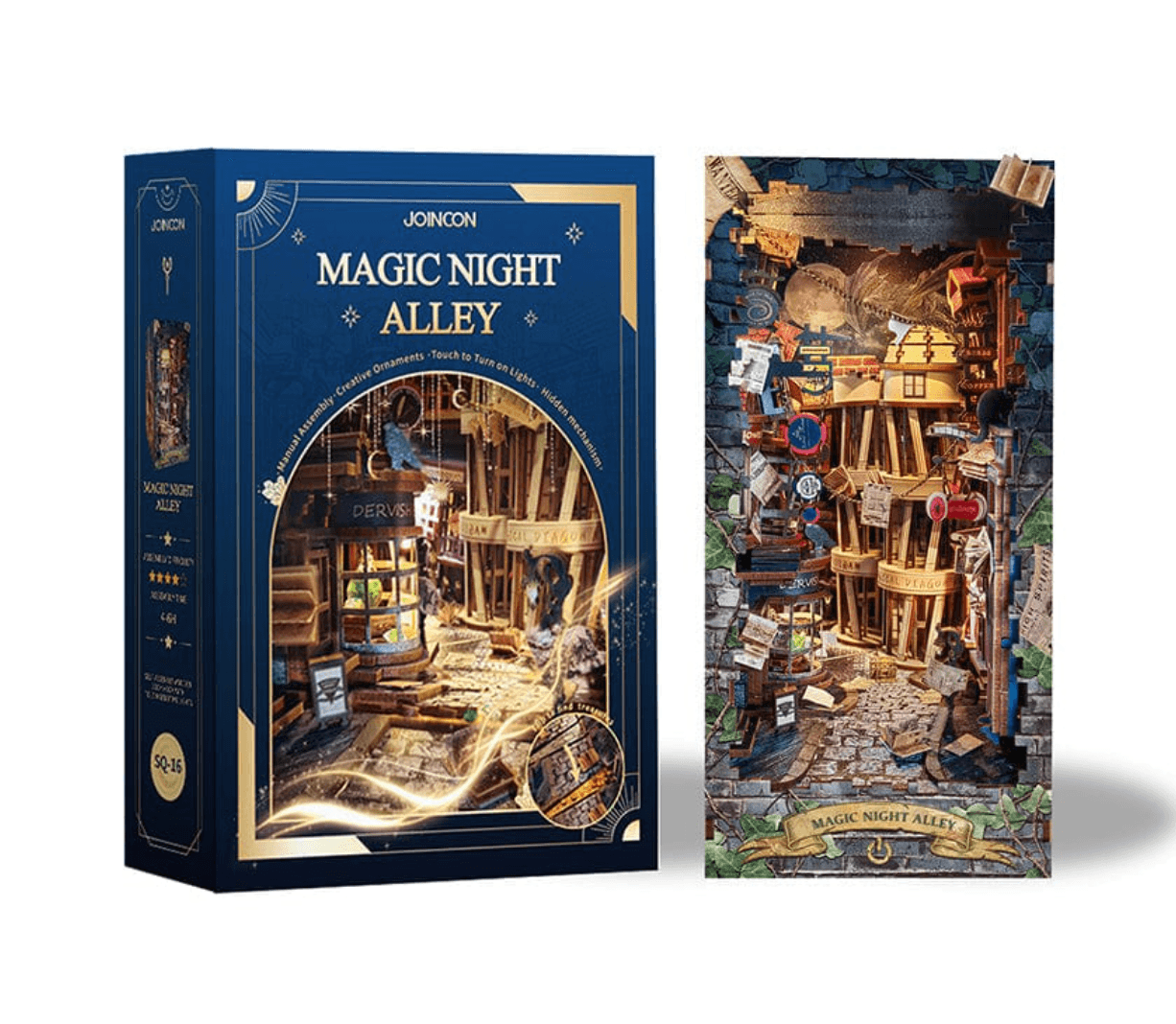 Diy Book Nook Shelf - Magic 3D Bookends Collection - DIY Booknooks by Extoril