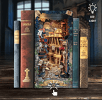 Diy Book Nook Shelf - Magic 3D Bookends Collection - DIY Booknooks by Extoril