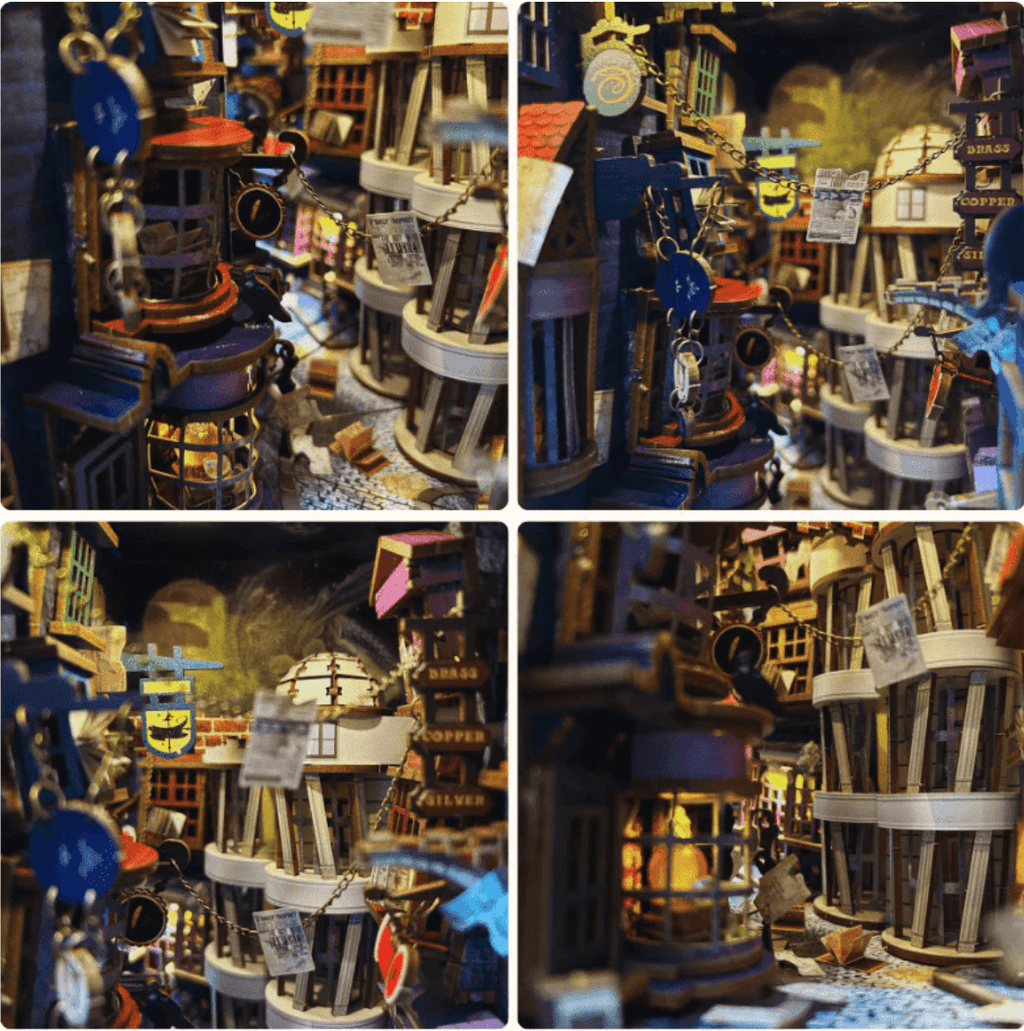 Diy Book Nook Shelf - Magic 3D Bookends Collection - DIY Booknooks by Extoril