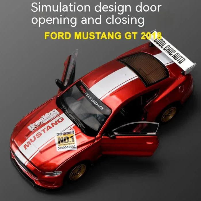 DIY 1:42 Scale Ford Mustang Alloy Car Model Kit - home decor by Extoril
