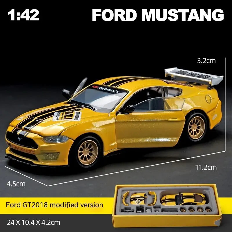DIY 1:42 Scale Ford Mustang Alloy Car Model Kit - home decor by Extoril