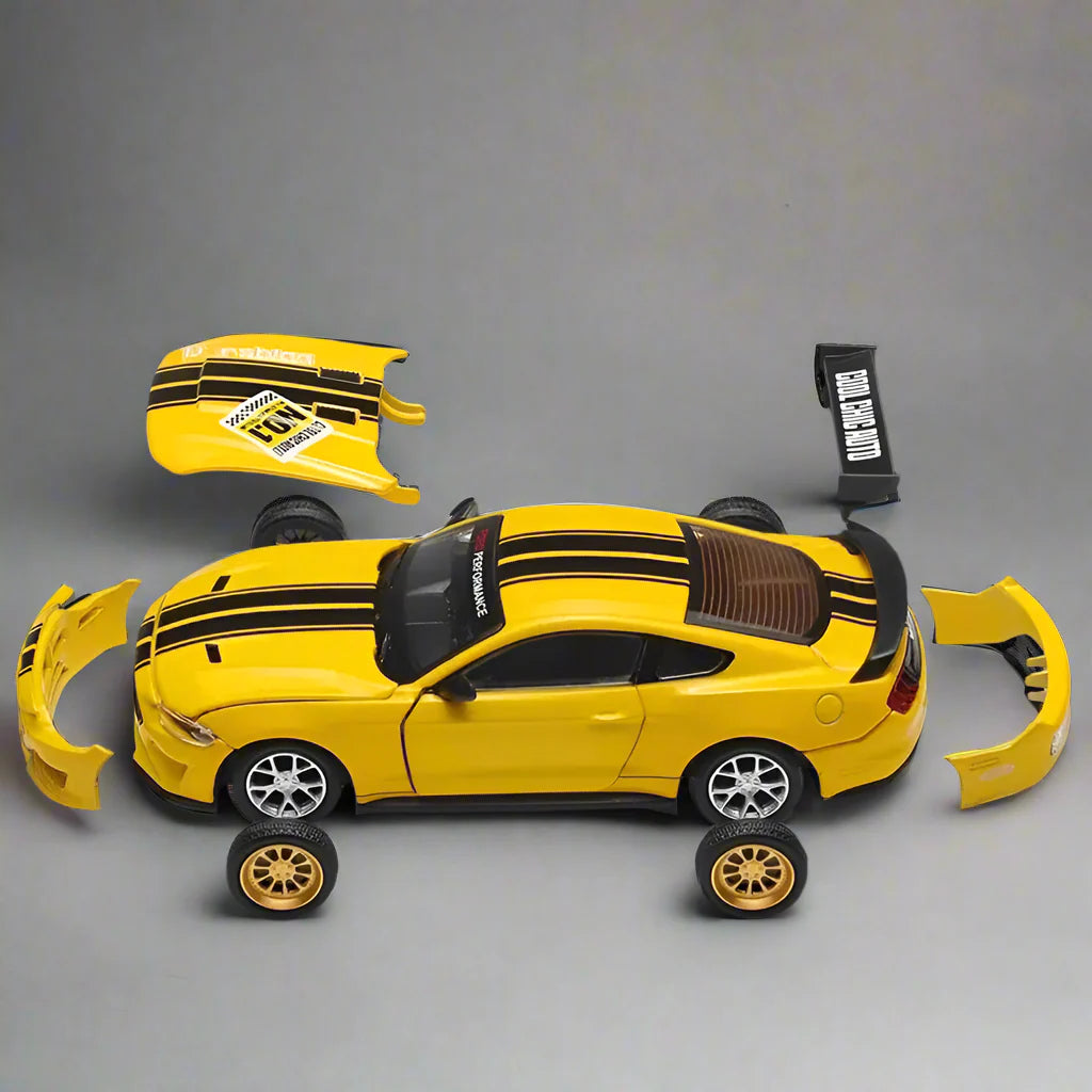DIY 1:42 Scale Ford Mustang Alloy Car Model Kit - home decor by Extoril