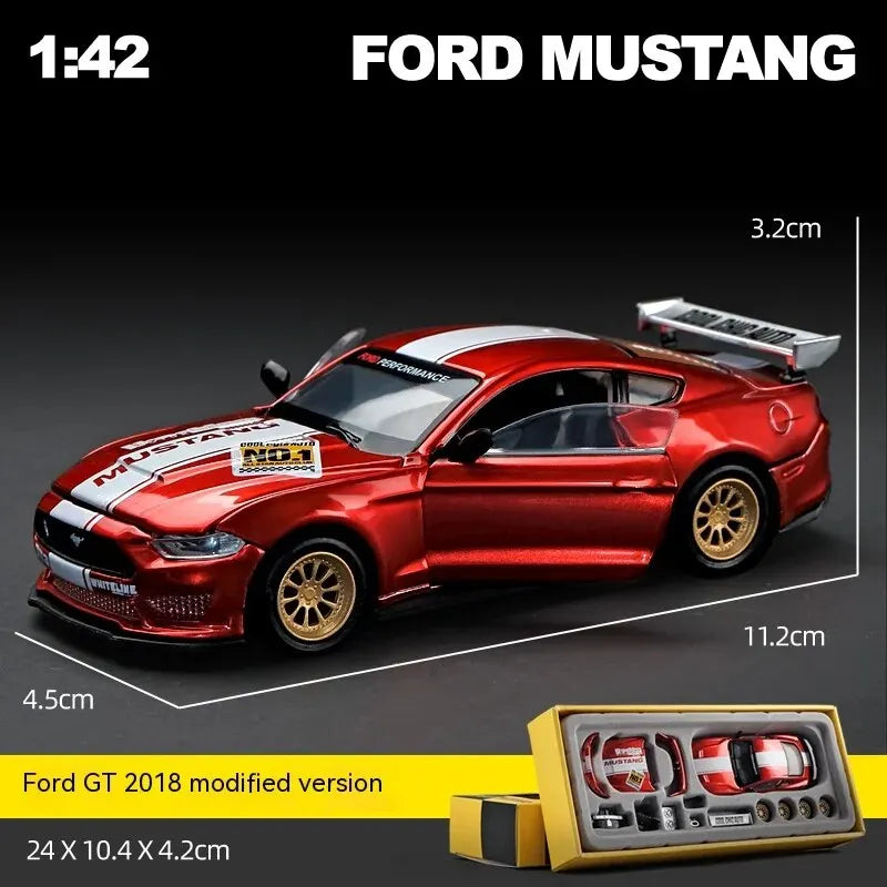 DIY 1:42 Scale Ford Mustang Alloy Car Model Kit - home decor by Extoril