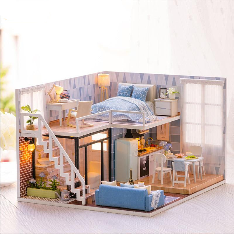 DIY Dollhouse Kit (Blue Time) - DIY Miniature by Extoril