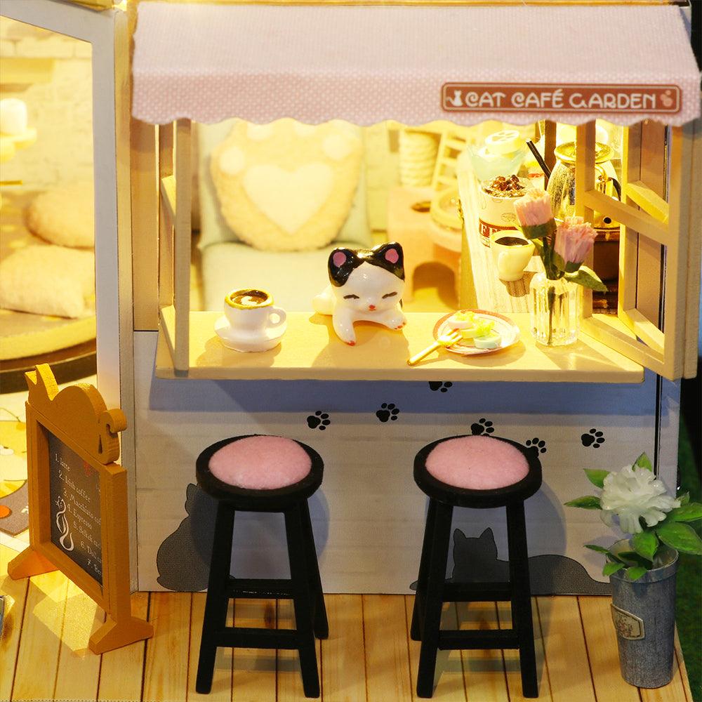 DIY Dollhouse Kit (Cat Coffee Garden) - DIY Miniature by Extoril