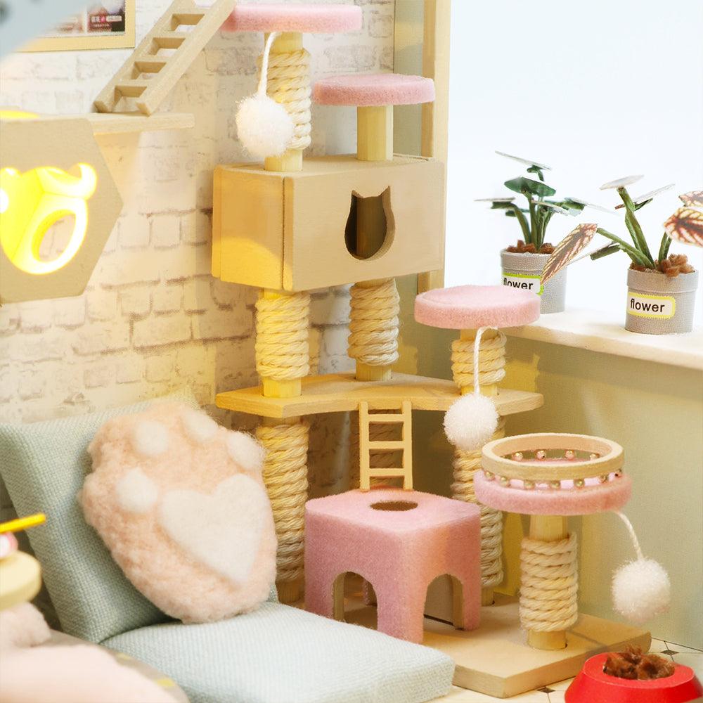 DIY Dollhouse Kit (Cat Coffee Garden) - DIY Miniature by Extoril