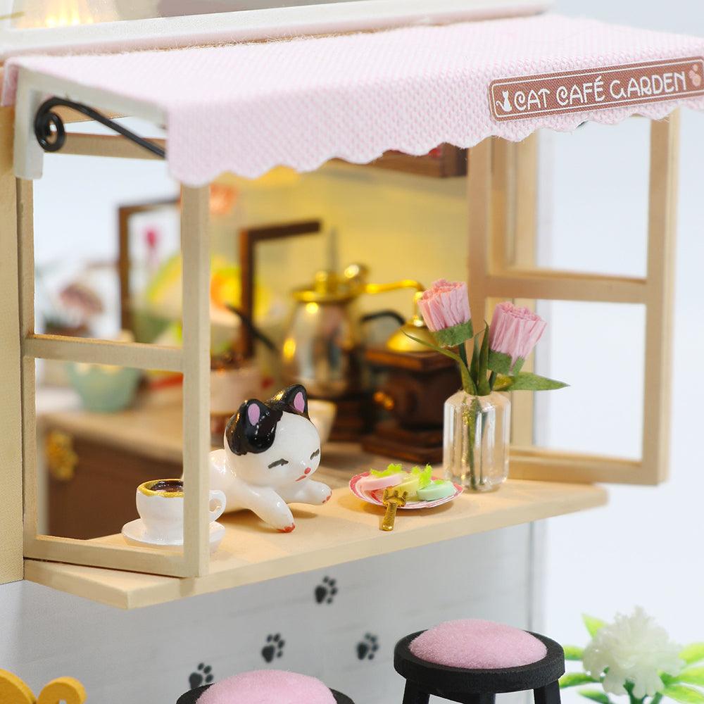 DIY Dollhouse Kit (Cat Coffee Garden) - DIY Miniature by Extoril