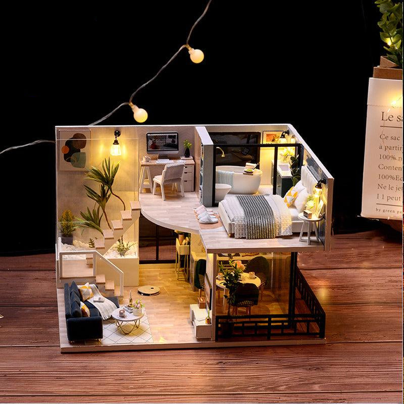DIY Dollhouse Kit (The Satisfied Time) - DIY Miniature by Extoril