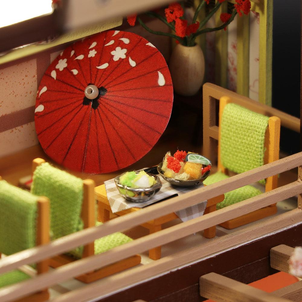 Sushi Haven Miniature Restaurant Kit - DIY Miniature by Extoril